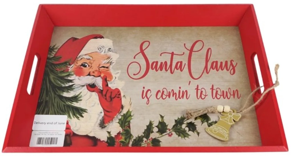 Karácsonyi fa tálca CHRISTMAS - több változat Változat: Candy canelane