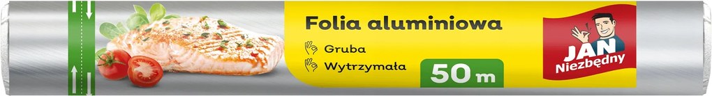 Alufólia 50M Jan Niezbędny Grillezéshez Erős Strapabíró