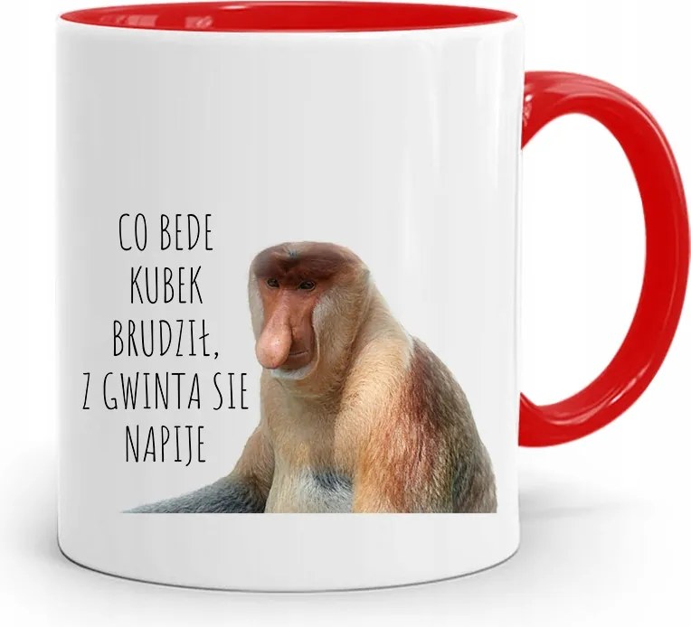 Bögre Piros Hordozó Janusz Co Bede Ajándék Bögre nyomott mintával