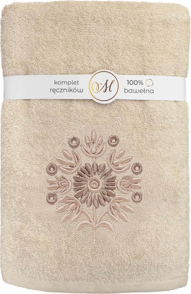 Maribella frottír törölköző szett 3 db-os ajándék mandula napraforgó