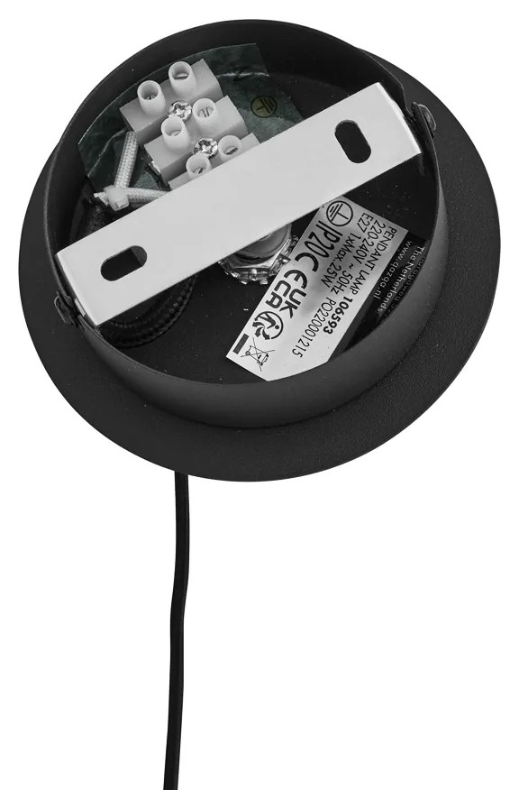 Art Deco lógólámpa fekete füstüveggel - Vidro