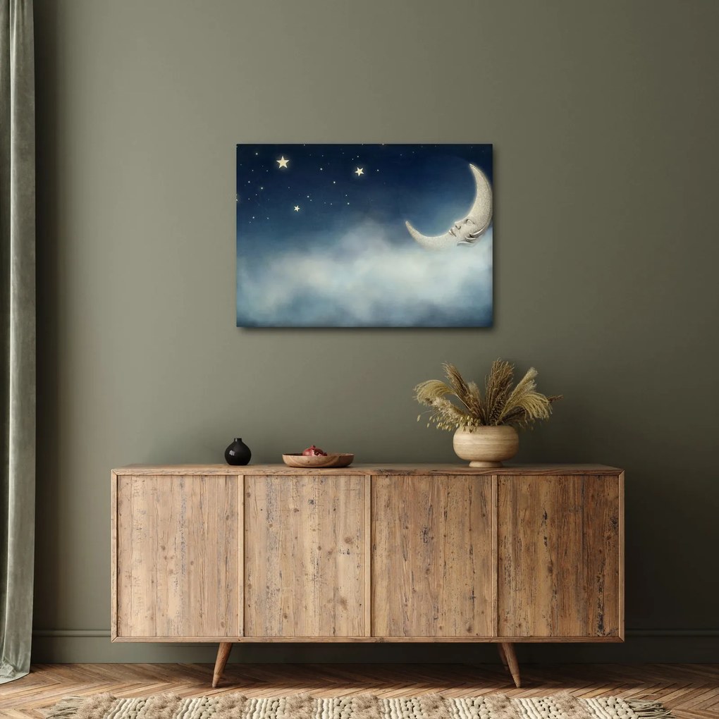 Kép - Hold csillagokkal (70x50 cm)