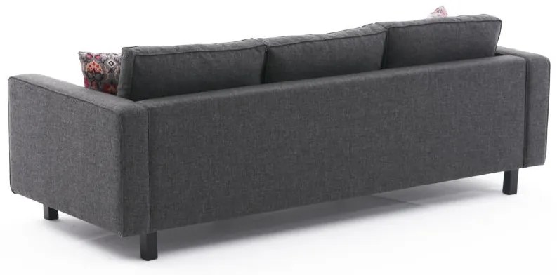 3 személyes kanapé Kale Linen - Antracit