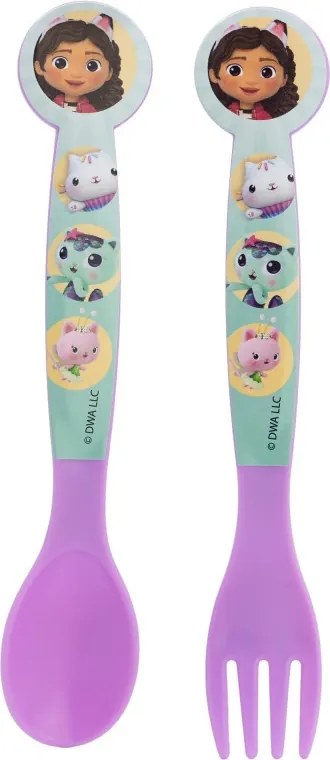 Gabi babaháza Wonderland műanyag evőeszköz készlet - 2 darabos