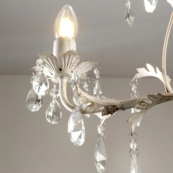 ONLI - Láncra függesztett csillár TERESA 3xE14/6W/230V fehér