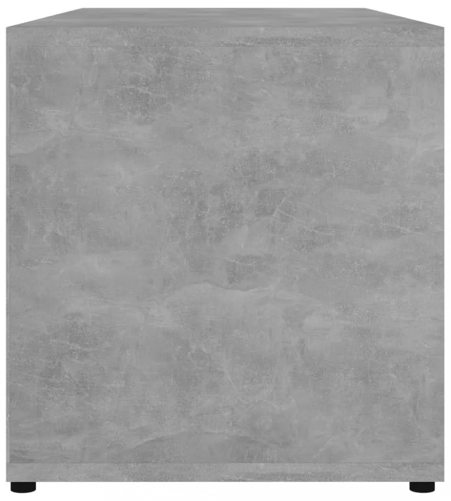betonszürke szerelt fa TV-szekrény 80 x 34 x 36 cm