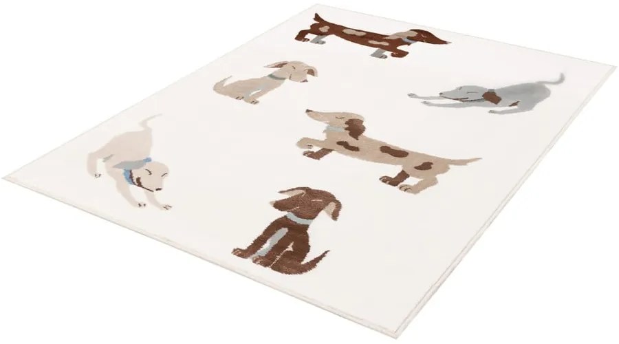 Elefántcsont színű gyerek szőnyeg 120x170 cm Dogsie Pearl – FD