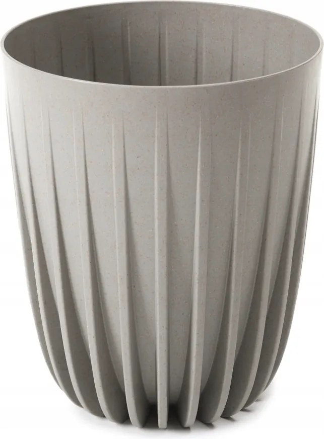 Virágtartó Kaspó Lamela Betéttel Ø 14,5CM Szürke