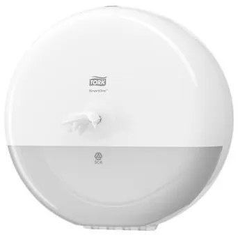 Toalettpapír adagoló, T8 rendszer, Elevation, TORK SmartOne, fehér (KHH483)