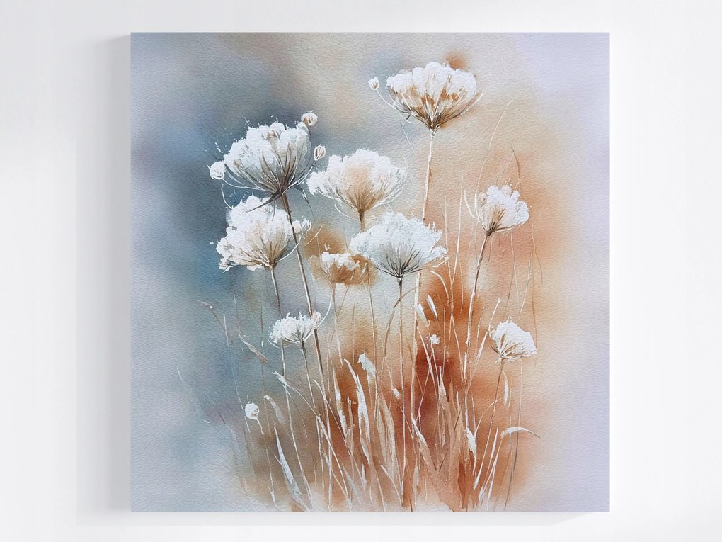 Vászonkép Canvas Akvarell Természet Kert Mező Rét Scandi Boho 40x40