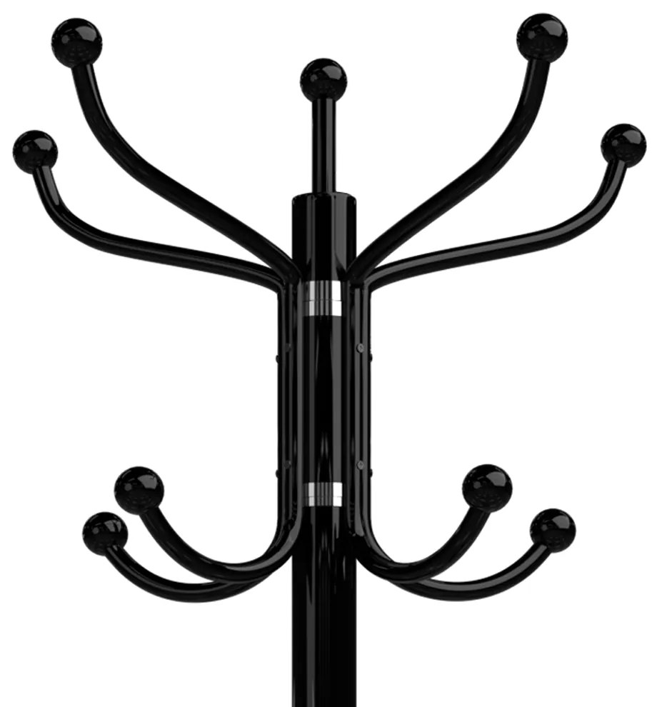 Casaria® Álló ruhafogas - fekete 173 cm