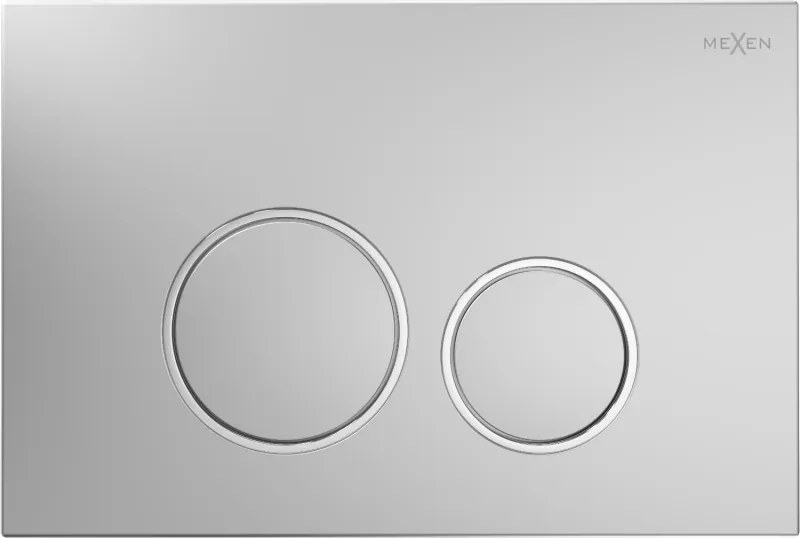 Mexen Fenix Air 05 pneumatikus öblítőgomb, matt króm - 6A0502