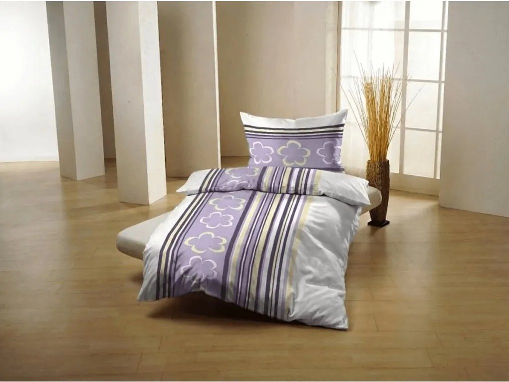 Pamut ágynemű KELOPA lila Ágyneműhuzat mérete: 70 x 90 cm | 140 x 200 cm