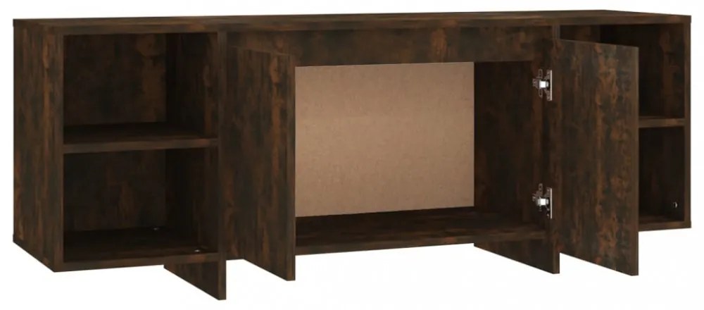 füstös tölgy színű szerelt fa TV-szekrény 130x35x50 cm