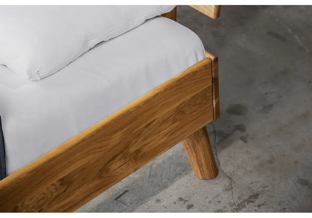 Tölgyfa franciaágy 160x200 cm Greg 1 - The Beds