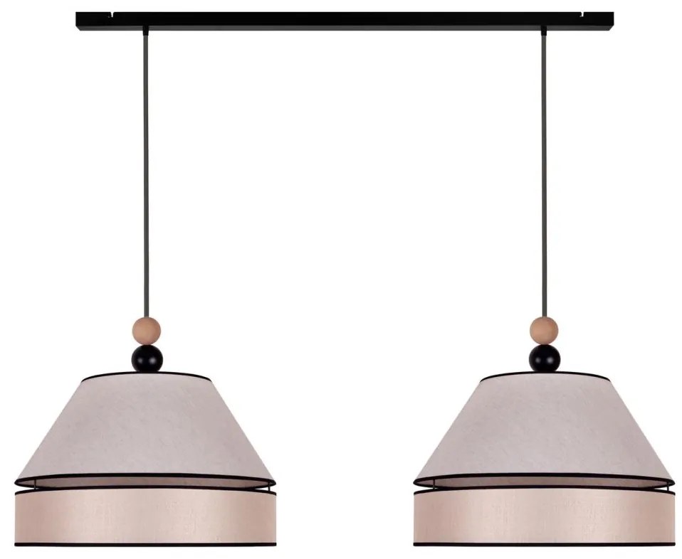 Duolla - Csillár zsinóron AVIGNON 2xE27/15W/230V bézs