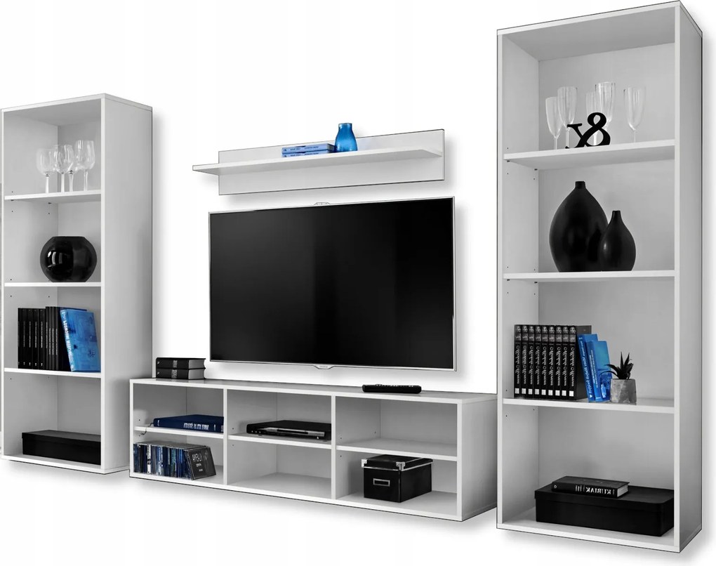 Komodee, Taranto Grande Rtv bútor szett, Fehér, Nappaliba, Hálószobába