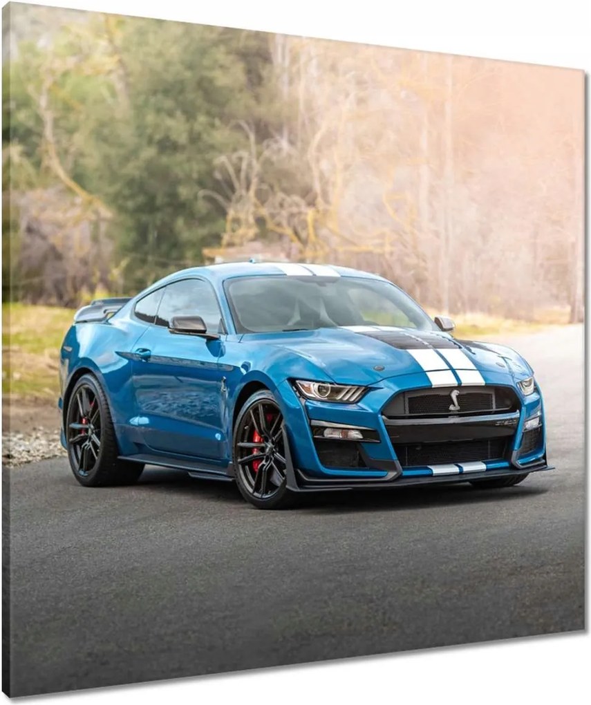 Vászonkép 70x70 Kék Ford Mustang