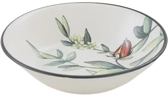 Herbal kőagyag mély tányér szett 6 db, 18 cm