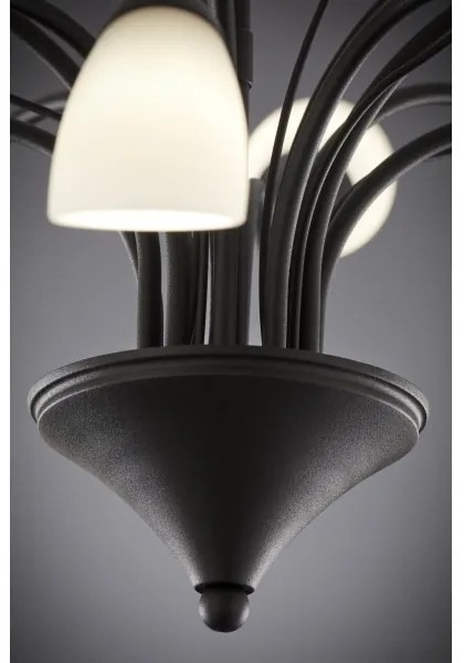 Jupiter 2056 - Csillár rúdon GLORIOSA 10xG9/14W/230V fekete