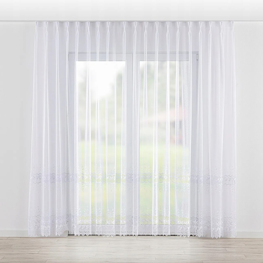 Kész Függöny akasztós flex dupla fátyol 300x245cm fehér