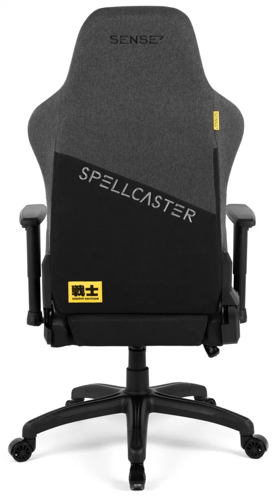Gamer szék SENSE7 Spellcaster szövet fotel Senshi Edition XL szürke