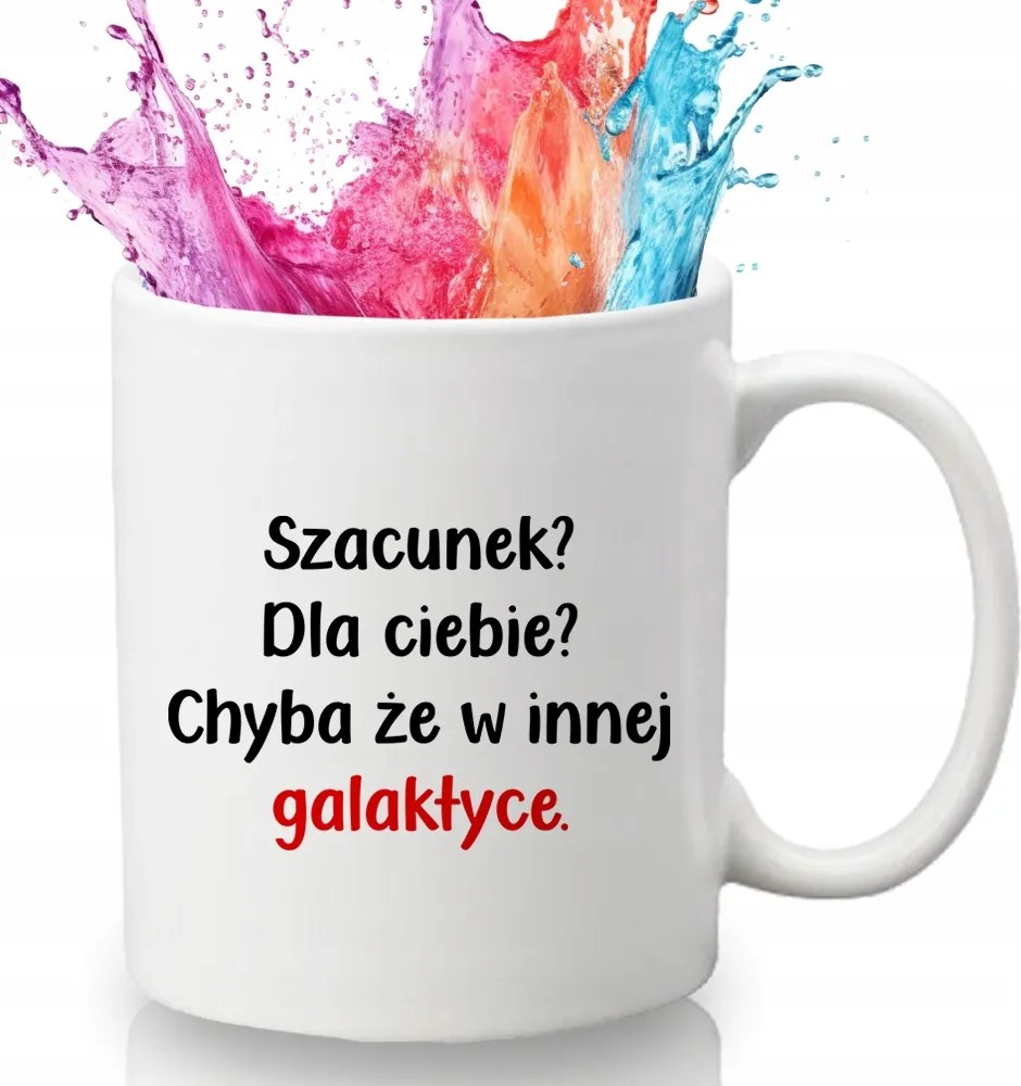 Bögre Fehér 330 ml Kerámia Ajándék Vicces Gadget Tisztelet Neked