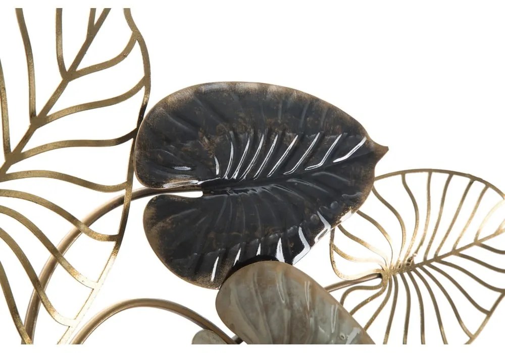 Century -A- levél motívumos fali fémdekoráció, 131 x 61 cm - Mauro Ferretti