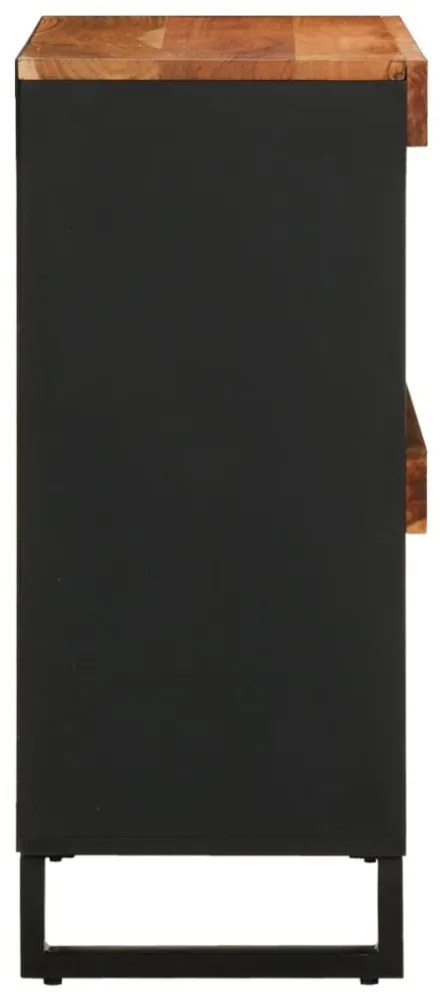 tömör akácfa tálalószekrény 85 x 33 x 75 cm