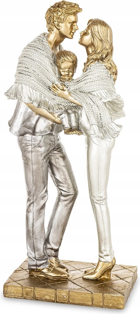 Figura Család Anya Apa Szerelem Boldogság Közelség Gyerek Ajándék 2+1