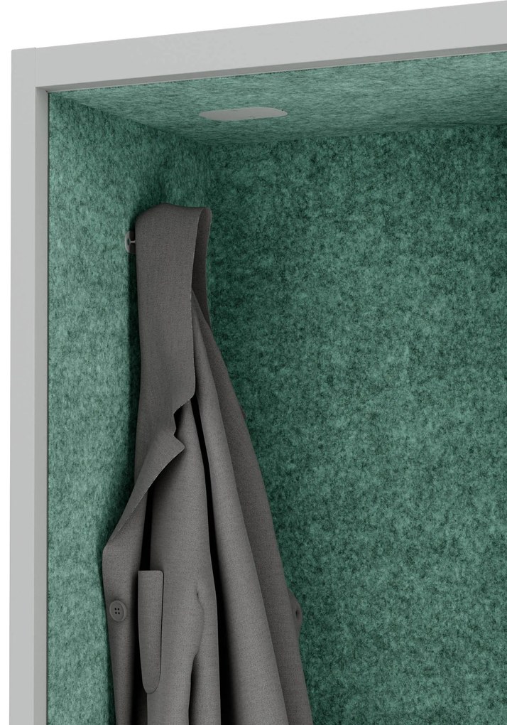 Sally 1150mm korpus Szary - siedzisko Zielony