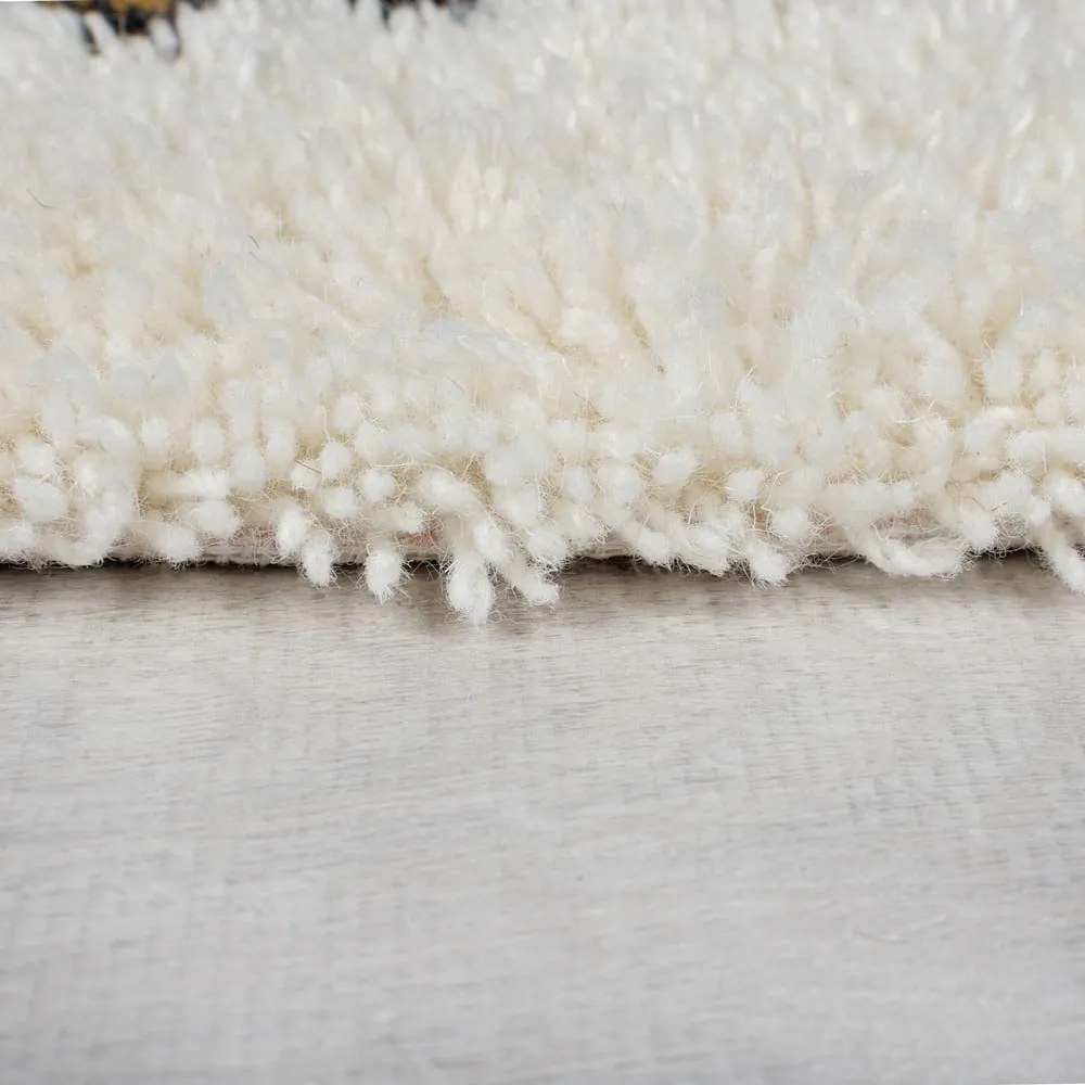 Krémszínű kézi szövésű gyapjú szőnyeg 200x290 cm Moroccan Fes – Flair Rugs