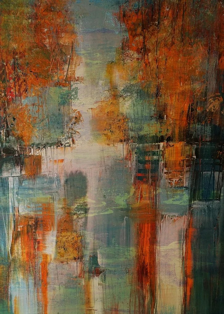 Absztrakt Poszter keret nélkül B2 50x70 #134