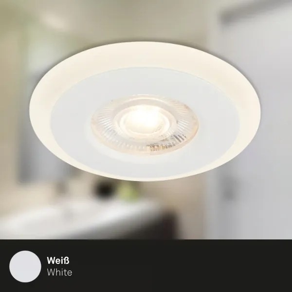 Briloner 7039036 - SZETT 3x LED fürdőszobai süllyesztett lámpatest 3xLED/5W/230V IP44 fehér