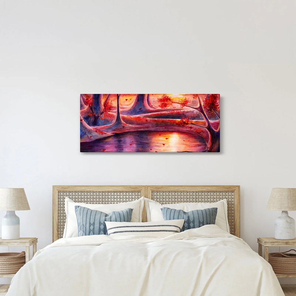 Egy varázslatos erdő képe (120x50 cm)