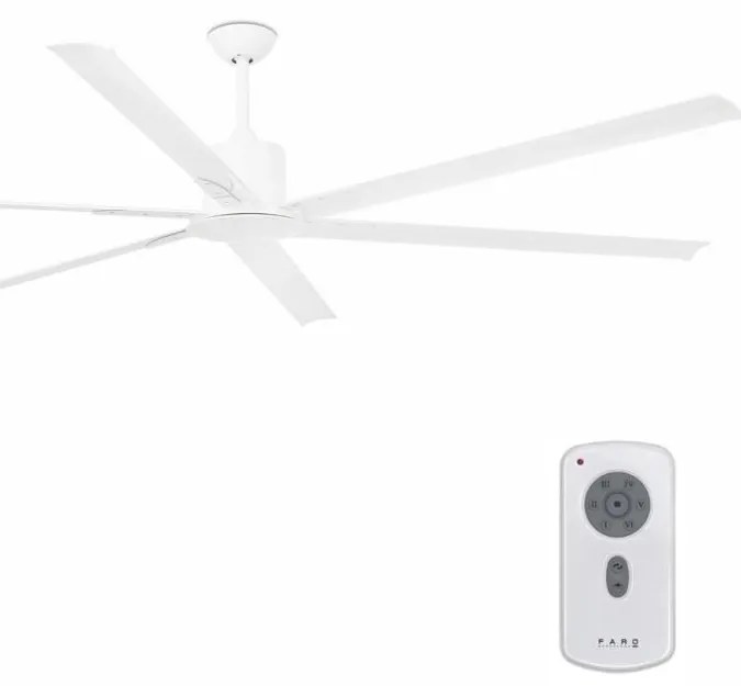 FARO 33461A - Mennyezeti ventilátor ANDROS XL fehér á. 213 cm + távirányítás