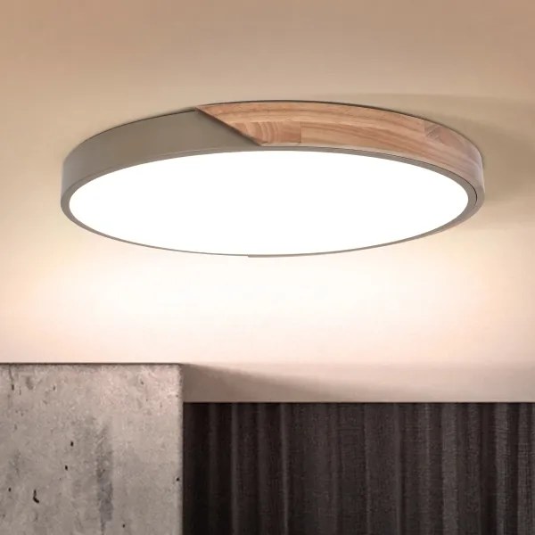 BRILAGI - LED Dimmelhető lámpatest PILANA LED/60W/230V tölgy/bézs átm. 60 cm + távirányító