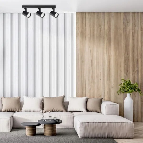 Spotlámpa LYNX 3xGU10/10W/230V fekete