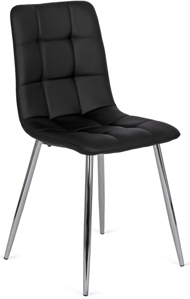 Fekete Eco-bőr Étkezőszék ENZO