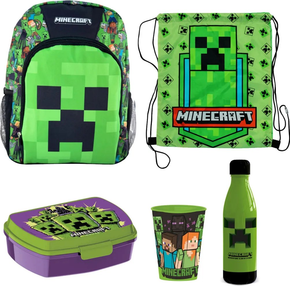 Minecraft Pixel Creeper sulis csomag 5 részes