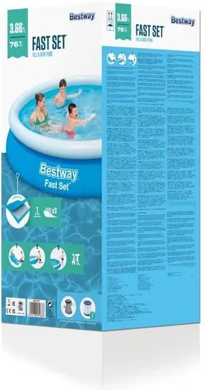 Bestway Rodosz puhafalú medence szett vízforgatóval 366 x 76 cm