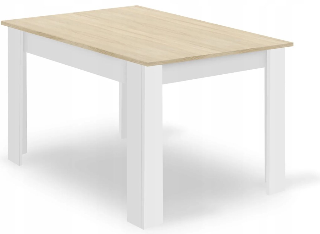 Étkező szett 1 + 4, MADO asztal 120x80 fehér + BALI MARK székek fekete