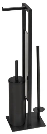 WENKO 25400100 - WC-kefe RIVALTA 18x70 cm fekete