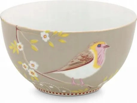 Early Bird Khaki tál madárkával PiP Studio, 800 ml