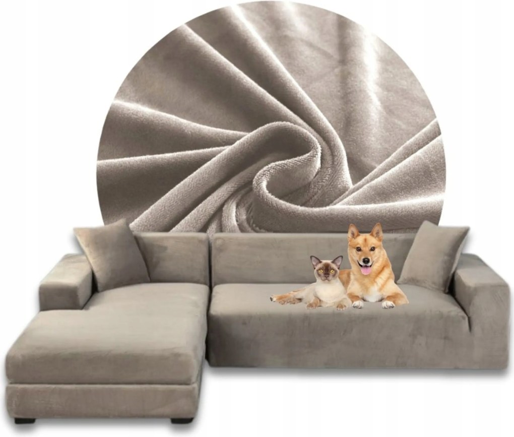 Sarok Huzat Kanapé Velúr Prémium Plüss Bal 2+2OS Oeko-tex