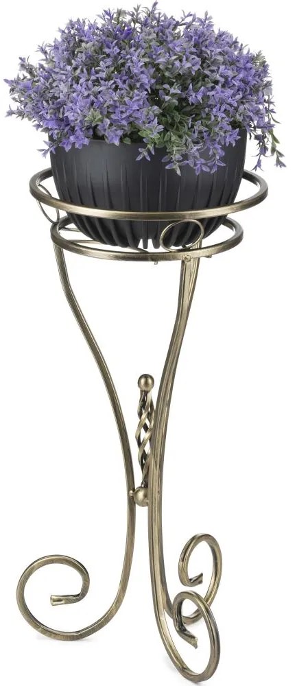 Virágállvány 60x28 cm arany