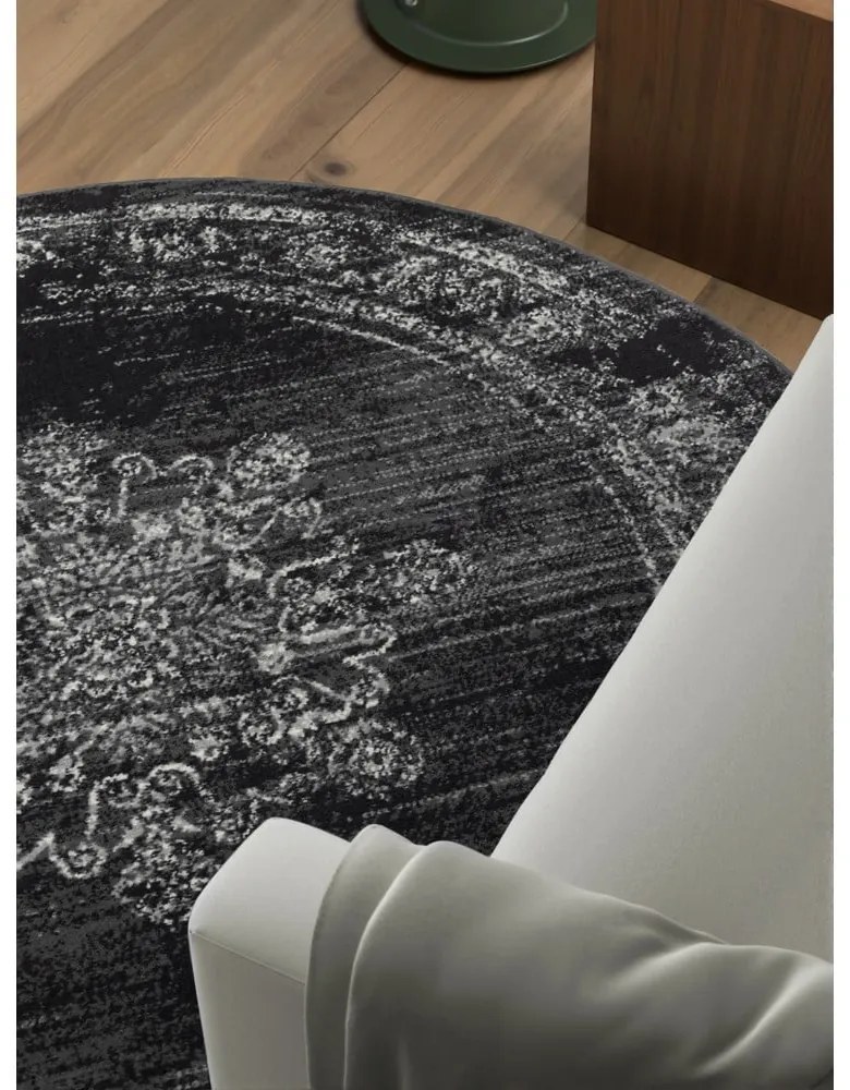 Szürke kerek szőnyeg ø 120 cm Gloria Lydia – Hanse Home