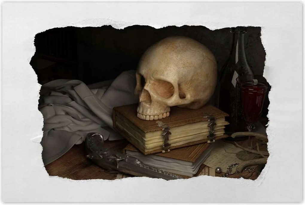 Poszterek 120x80 Koponya Varázspisztoly