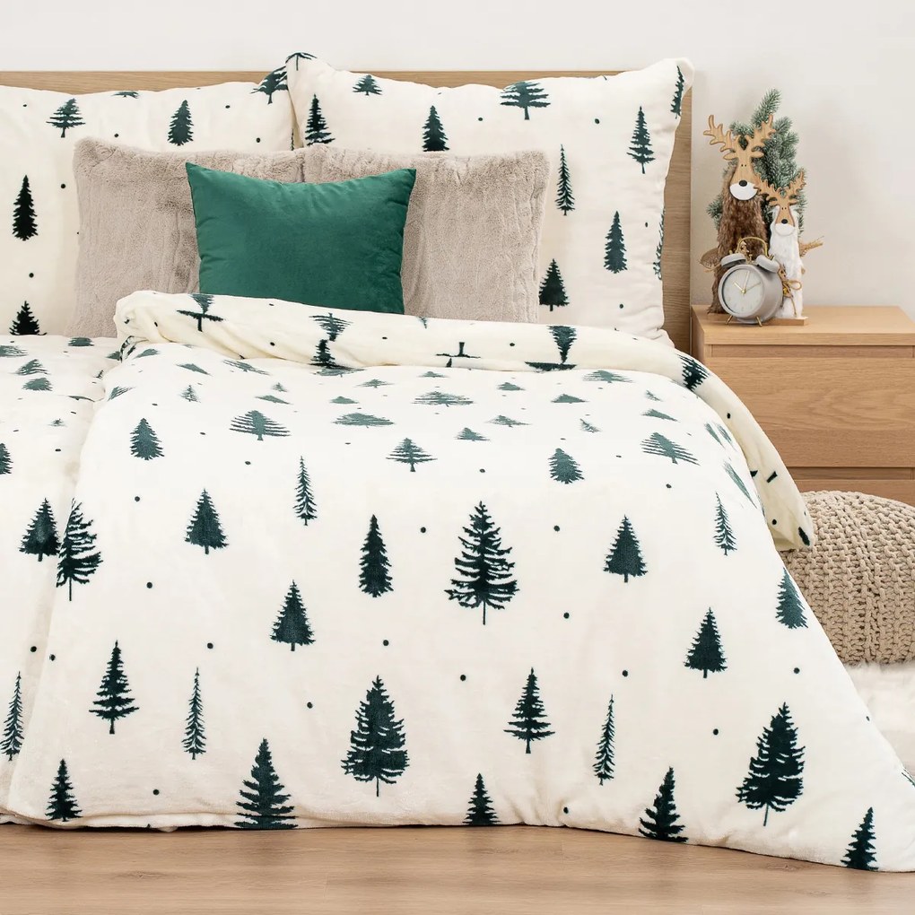 4Home Serene Forest mikroflanel ágynemű, 140 x 220cm, 70 x 90 cm, 140 x 220 cm, 70 x 90 cm
