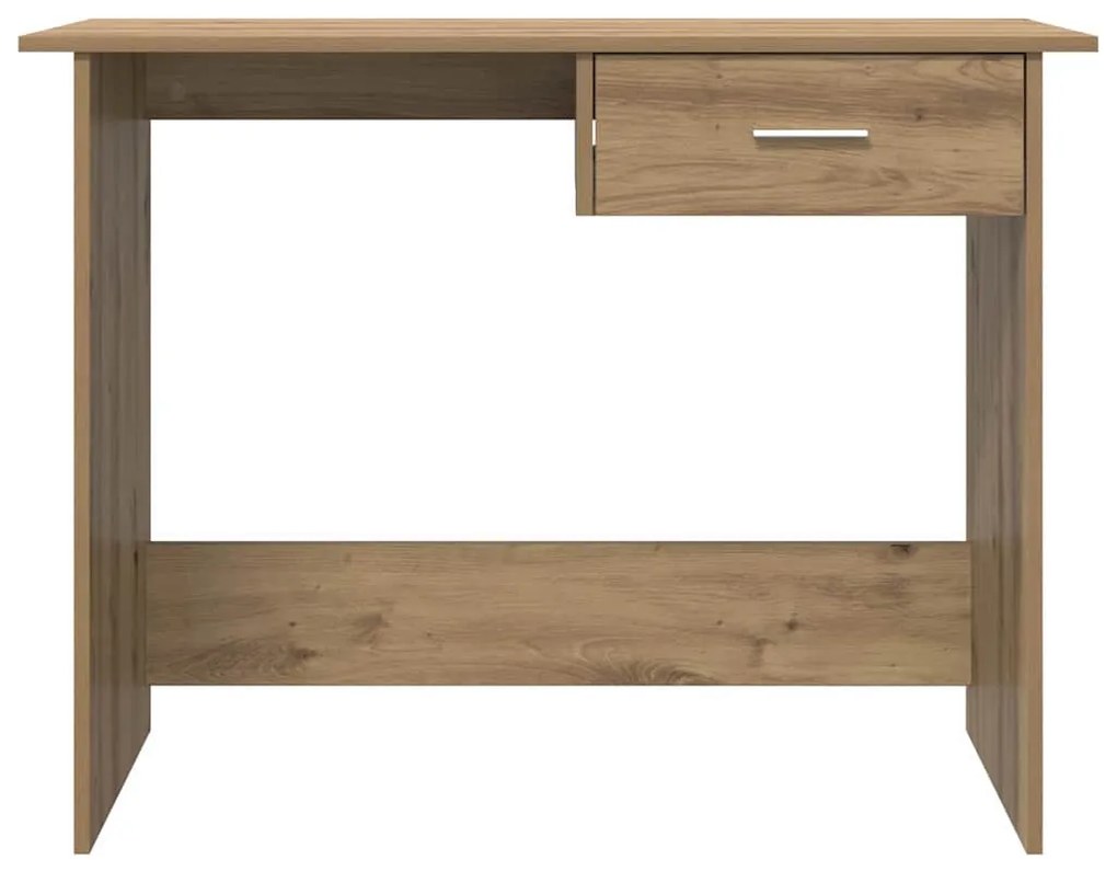 Asztal fiókkal kézműves tölgy 100 x 50 x 76 cm Faanyag